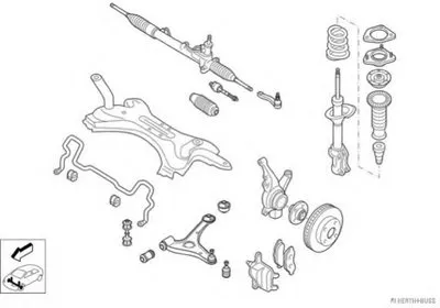 Рулевое управление; Подвеска колеса HERTH+BUSS JAKOPARTS купить