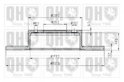 Тормозной диск QUINTON HAZELL купить