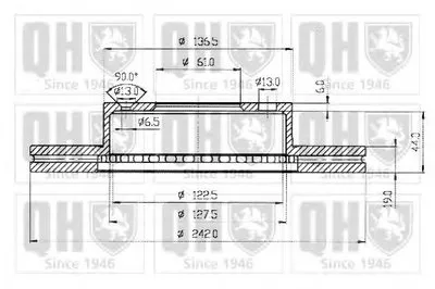 Тормозной диск QUINTON HAZELL купить