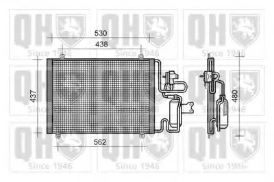 Конденсатор, кондиционер QUINTON HAZELL купить