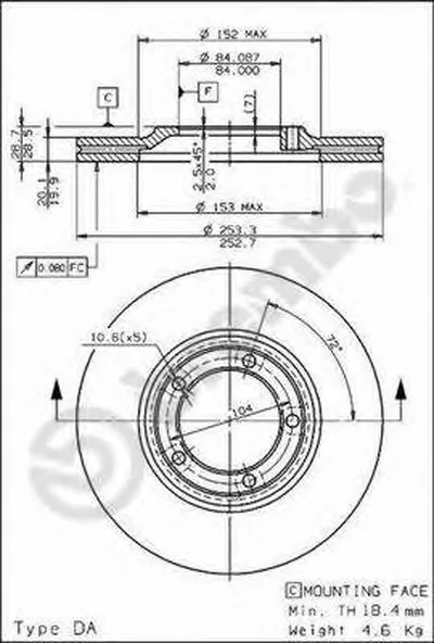 Тормозной диск AP купить