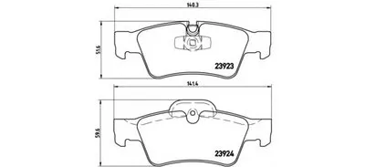 Комплект тормозных колодок, дисковый тормоз BREMBO купить