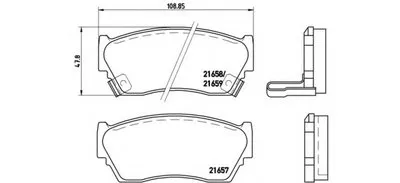 Комплект тормозных колодок, дисковый тормоз BREMBO купить