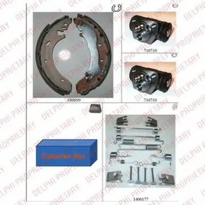 Комплект тормозных колодок DELPHI купить