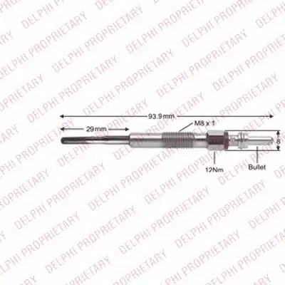Свеча накаливания DELPHI купить