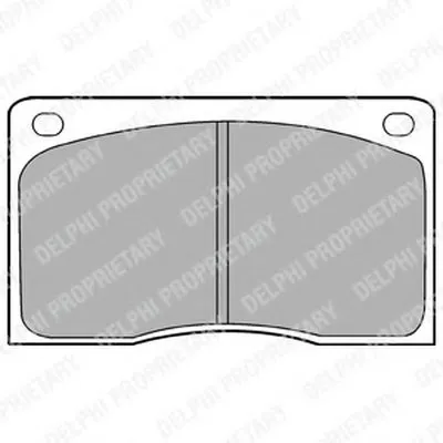 Комплект тормозных колодок, дисковый тормоз DELPHI купить