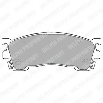 Комплект тормозных колодок, дисковый тормоз DELPHI купить