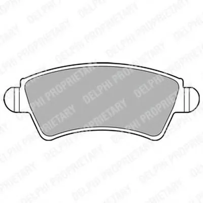 Комплект тормозных колодок, дисковый тормоз DELPHI купить