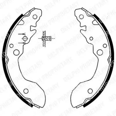 Комплект тормозных колодок DELPHI купить
