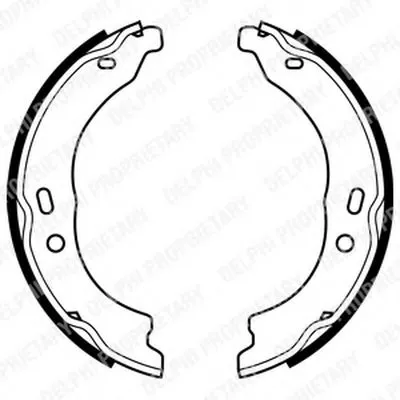 Комплект тормозных колодок, стояночная тормозная система DELPHI купить