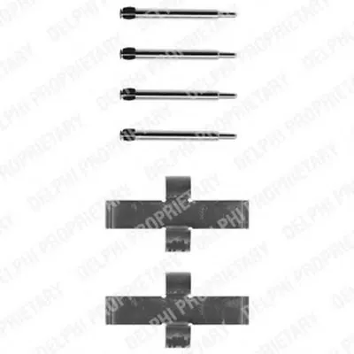 Комплектующие, колодки дискового тормоза DELPHI купить