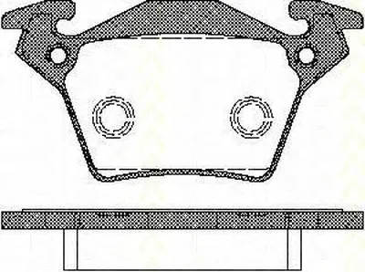 Комплект тормозных колодок, дисковый тормоз TRISCAN купить