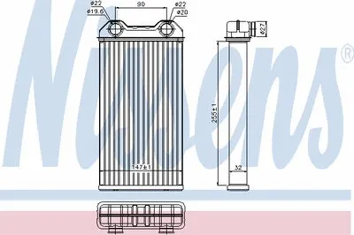 Теплообменник, отопление салона NISSENS купить