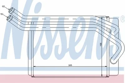 Теплообменник, отопление салона NISSENS купить
