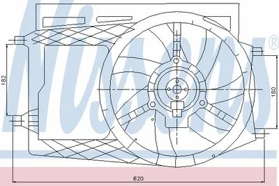 Вентилятор, охлаждение двигателя NISSENS купить