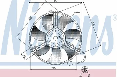 Вентилятор, конденсатор кондиционера NISSENS купить