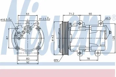 Компрессор, кондиционер NISSENS купить
