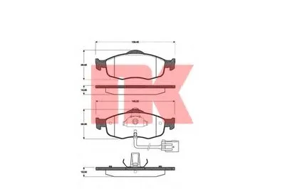 Комплект тормозных колодок, дисковый тормоз NK купить