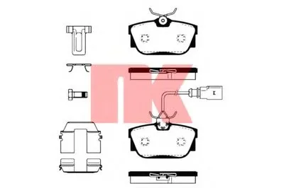 Комплект тормозных колодок, дисковый тормоз NK купить