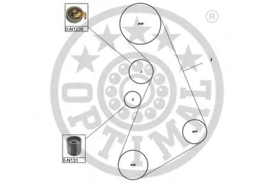 Комплект ремня ГРМ OPTIMAL купить