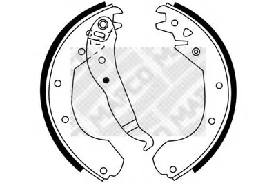 Комплект тормозных колодок MAPCO купить