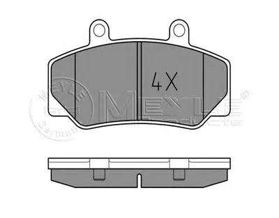 Комплект тормозных колодок, дисковый тормоз MEYLE купить