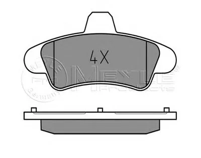 Комплект тормозных колодок, дисковый тормоз MEYLE купить