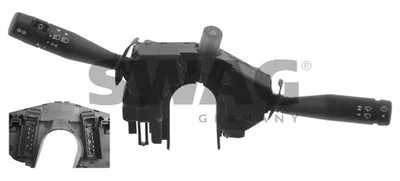 Выключатель, головной свет; Переключатель указателей поворота; Переключатель стеклоочистителя; Выключатель на колонке рулевого управления SWAG купить