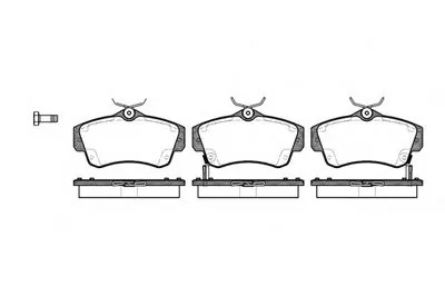 Комплект тормозных колодок, дисковый тормоз REMSA купить