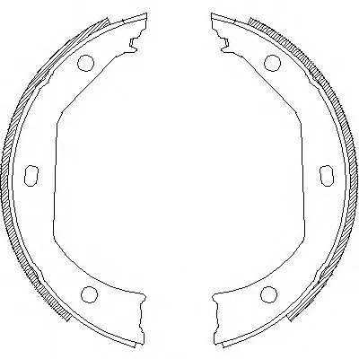 Комплект тормозных колодок, стояночная тормозная система REMSA купить
