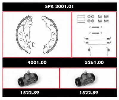 Комплект тормозов, барабанный тормозной механизм Super Precision Kit REMSA купить