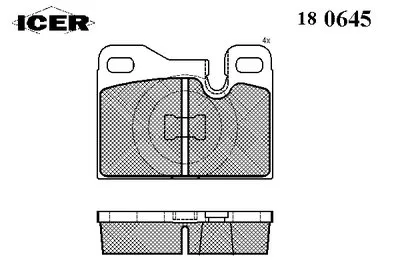 Комплект тормозных колодок, дисковый тормоз ICER купить