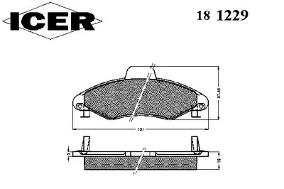 Комплект тормозных колодок, дисковый тормоз ICER купить