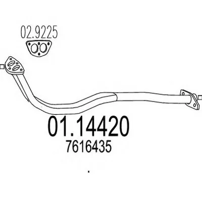 Труба выхлопного газа MTS купить