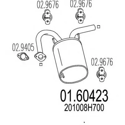 Глушитель выхлопных газов конечный MTS купить