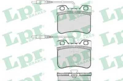 Комплект тормозных колодок, дисковый тормоз LPR купить