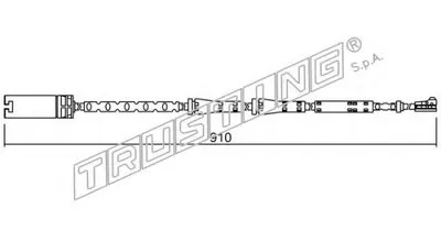 Сигнализатор, износ тормозных колодок TRUSTING купить