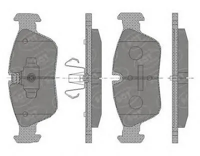 Комплект тормозных колодок, дисковый тормоз SCT Germany купить