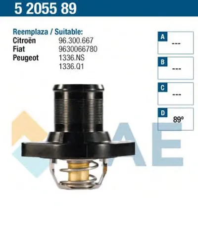 Термостат, охлаждающая жидкость FAE купить