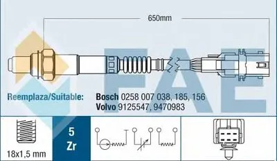 Лямда-зонд FAE купить