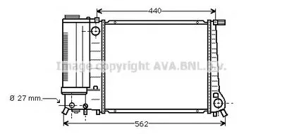 Радиатор, охлаждение двигателя AVA QUALITY COOLING купить