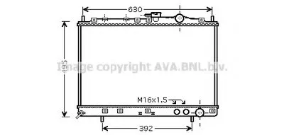 Радиатор, охлаждение двигателя AVA QUALITY COOLING купить