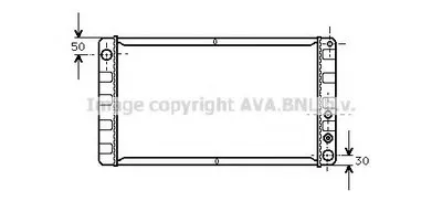 Радиатор, охлаждение двигателя AVA QUALITY COOLING купить