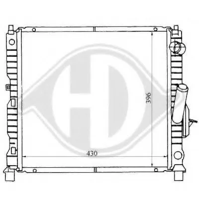 Радиатор, охлаждение двигателя DIEDERICHS купить