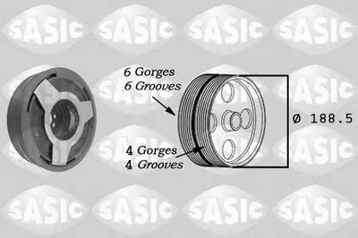 Ременный шкив, коленчатый вал SASIC купить