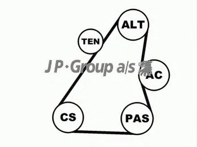 Поликлиновой ременный комплект QH JP GROUP купить