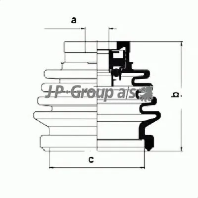 Комплект пылника, приводной вал QH JP GROUP купить