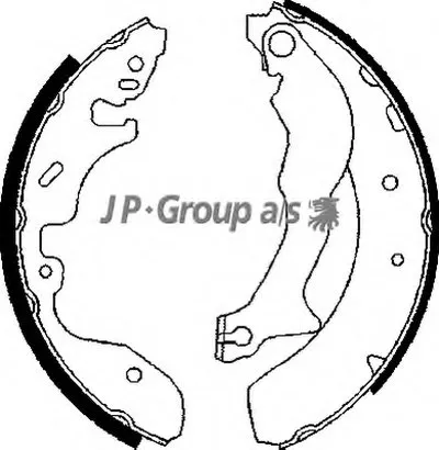 Комплект тормозных колодок QH JP GROUP купить