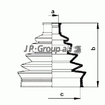 Комплект пылника, приводной вал QH JP GROUP купить