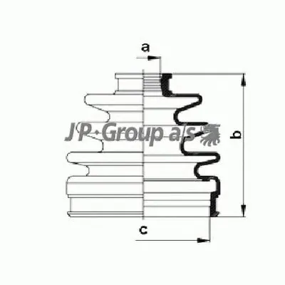 Комплект пылника, приводной вал QH JP GROUP купить